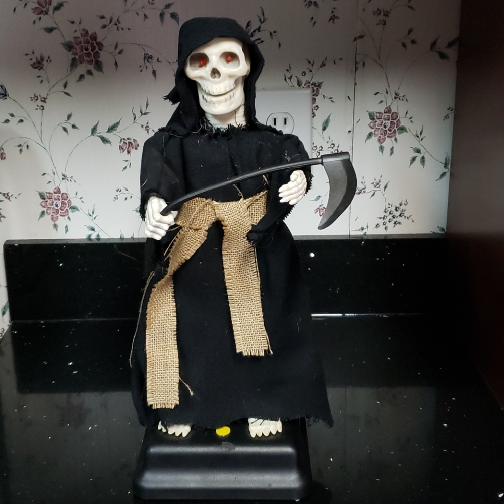 2X HOST PICK Vintage 15" Battery Operated Grimm Reaper